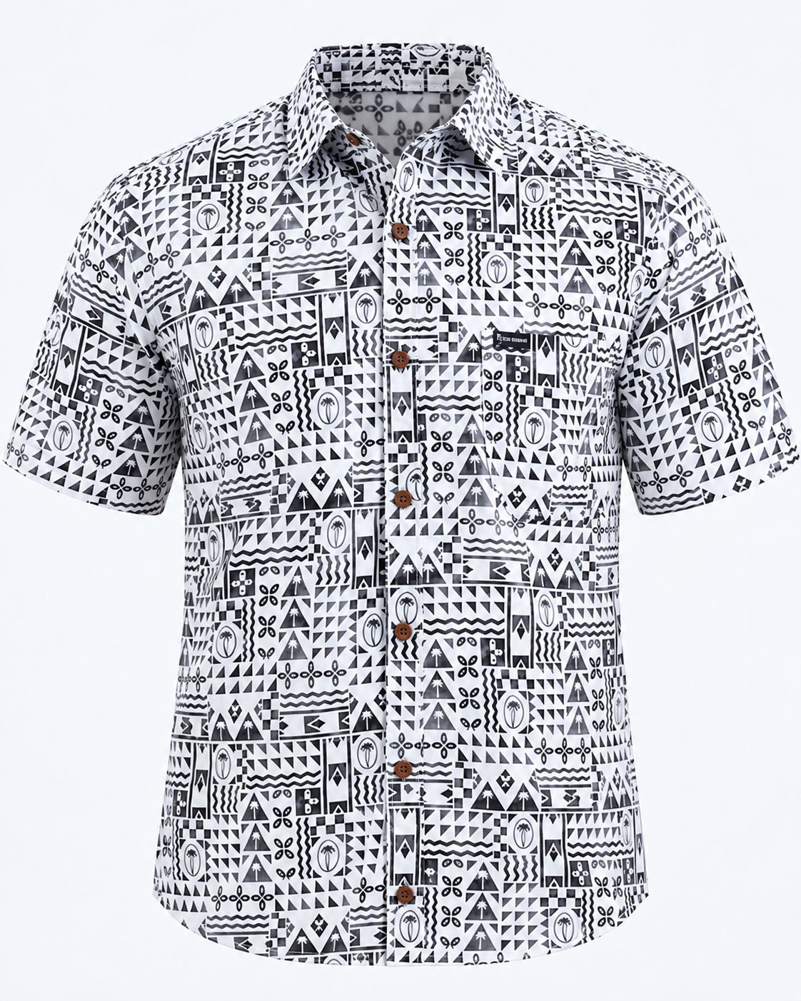 Mens Bole Shirt White/black