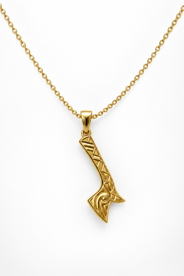 Necklace Brass Gp War-club