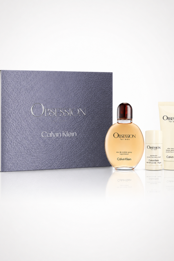 Ck Obsession Set 125ml EDT 100ml A/s Balm 75g Deo