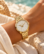 Lola Slim Stonework Brushed Watch - view 2