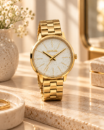Lola Slim Stonework Brushed Watch - view 3