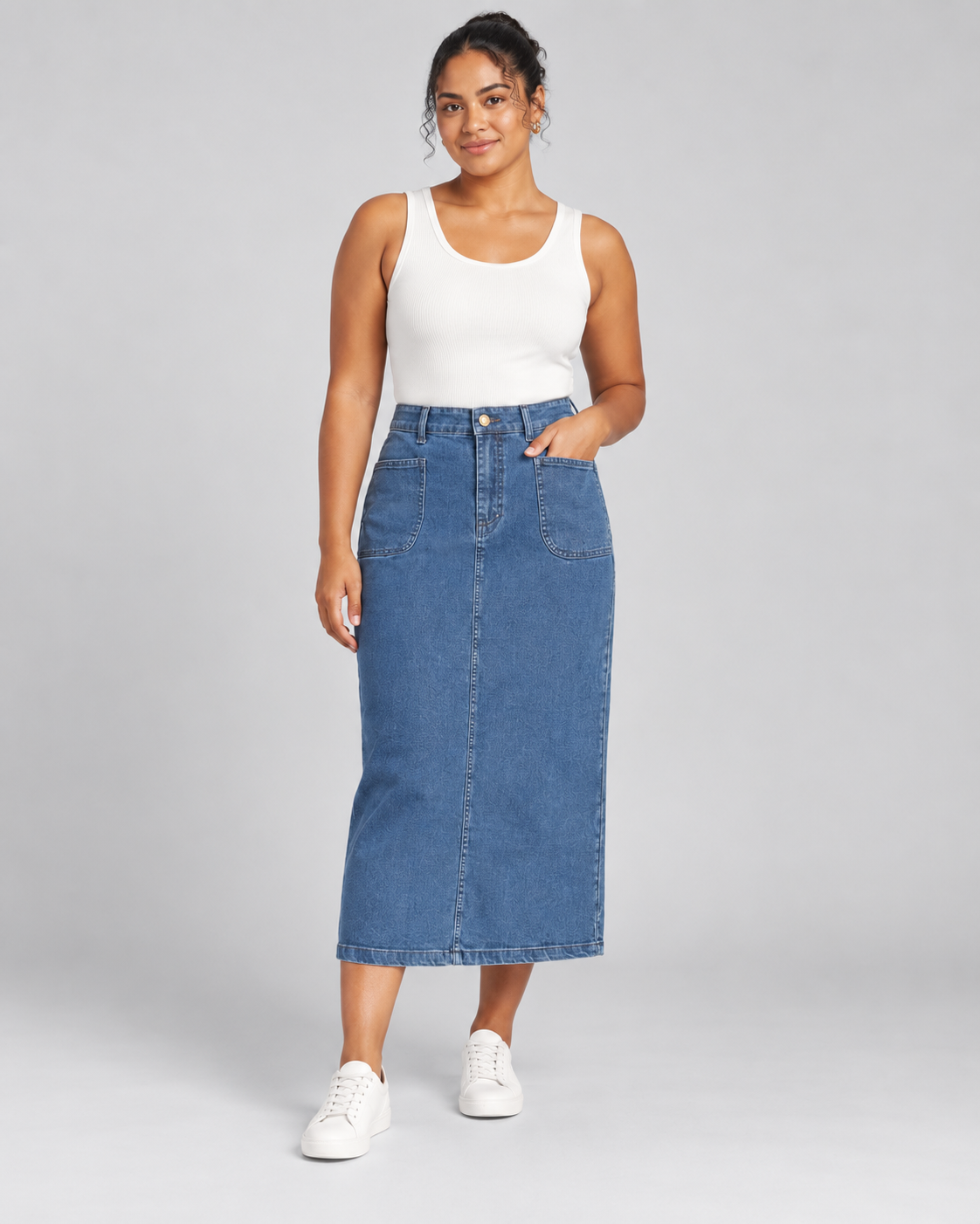 Denim Skirt 7/8
