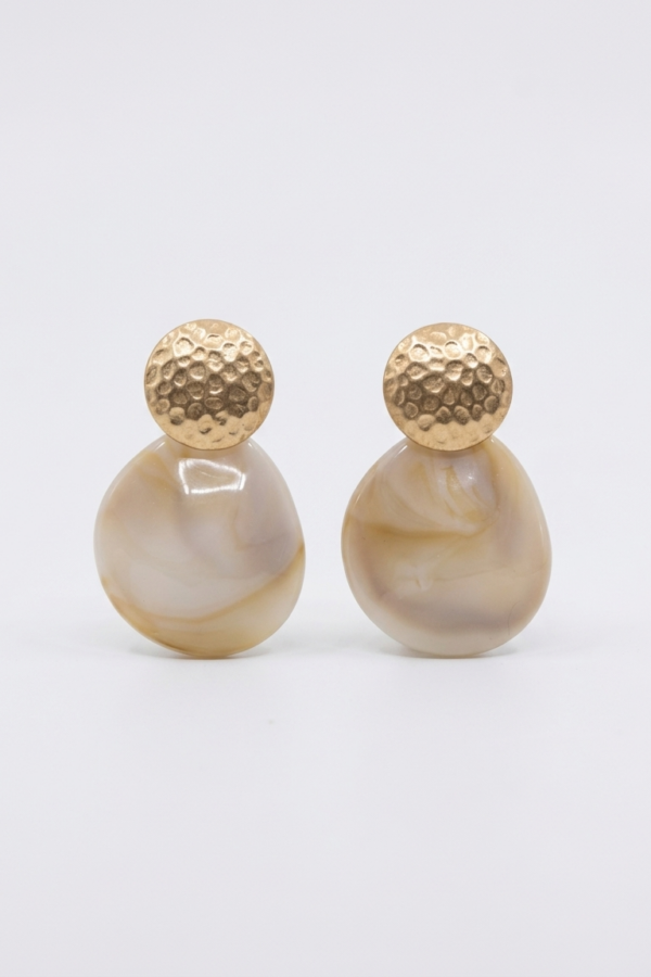 Earring Brass/acrylic