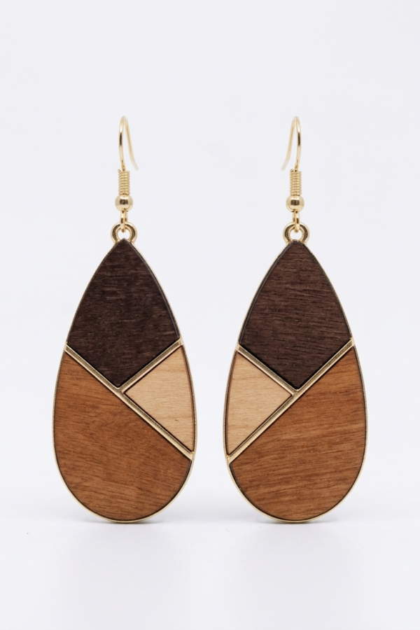 Earring Wood/alloy
