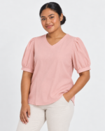 Linen Short Sleeve Top - view 3
