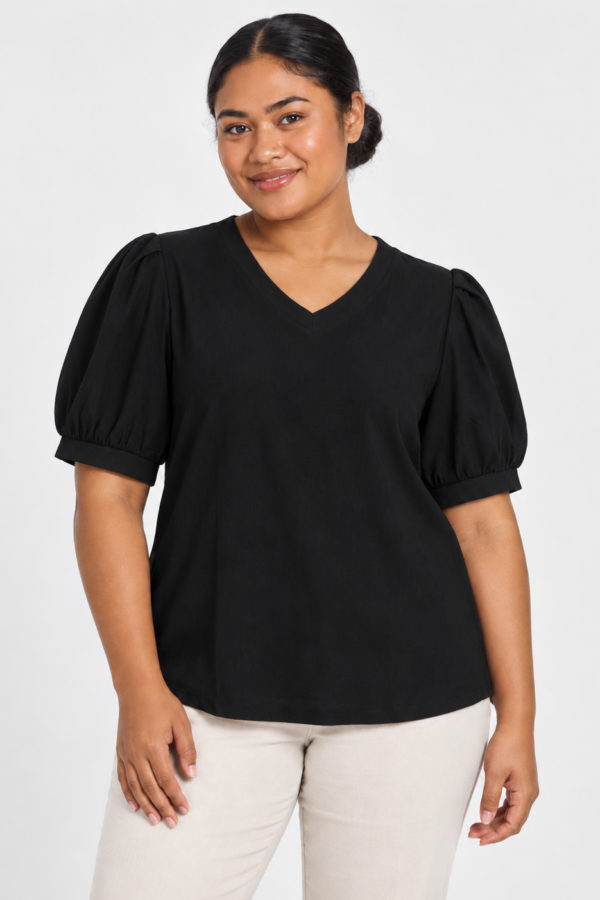 Linen Short Sleeve Top