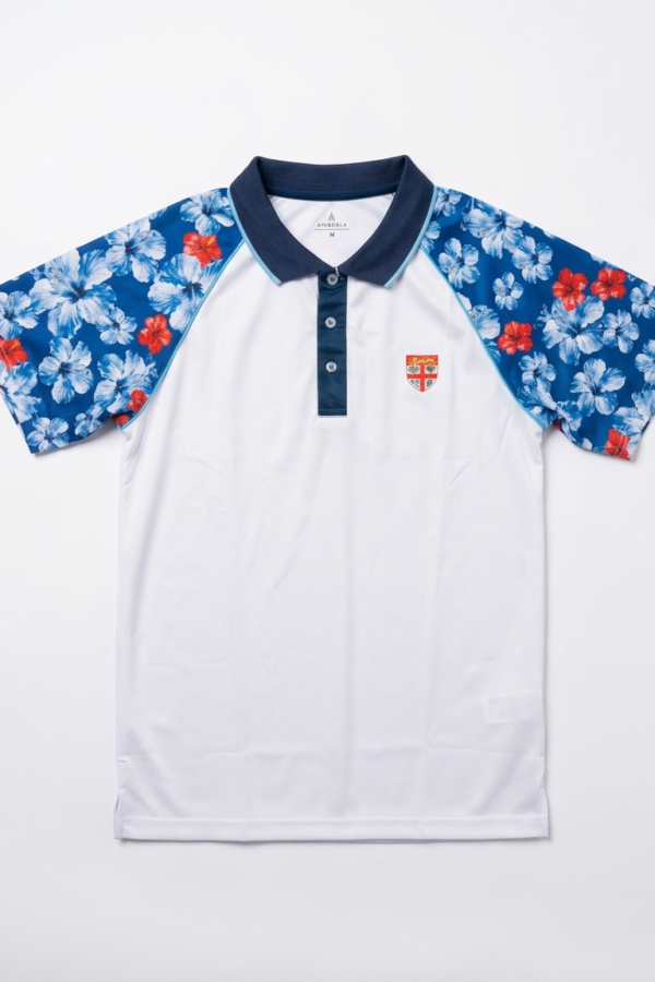 Mens Fiji Day Sublimation Polo Shirt Yasawa Light