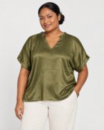 Short Sleeve Top Army - view 2