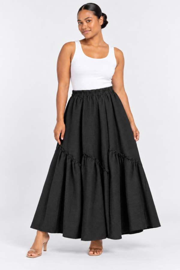Tiered Maxi Skirt
